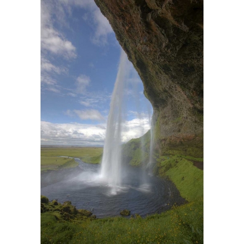 Iceland Scenic from Seljalandsfoss waterfall